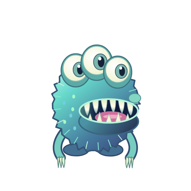 Frank, the three-eyed page-eating monster